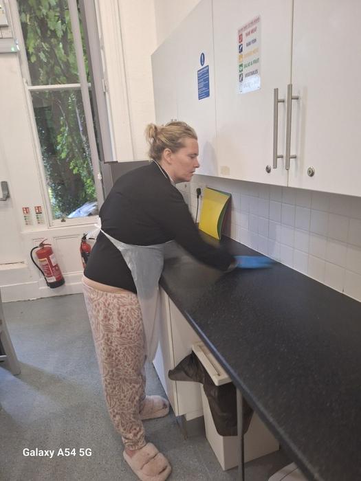 Cleaning at West Lodge