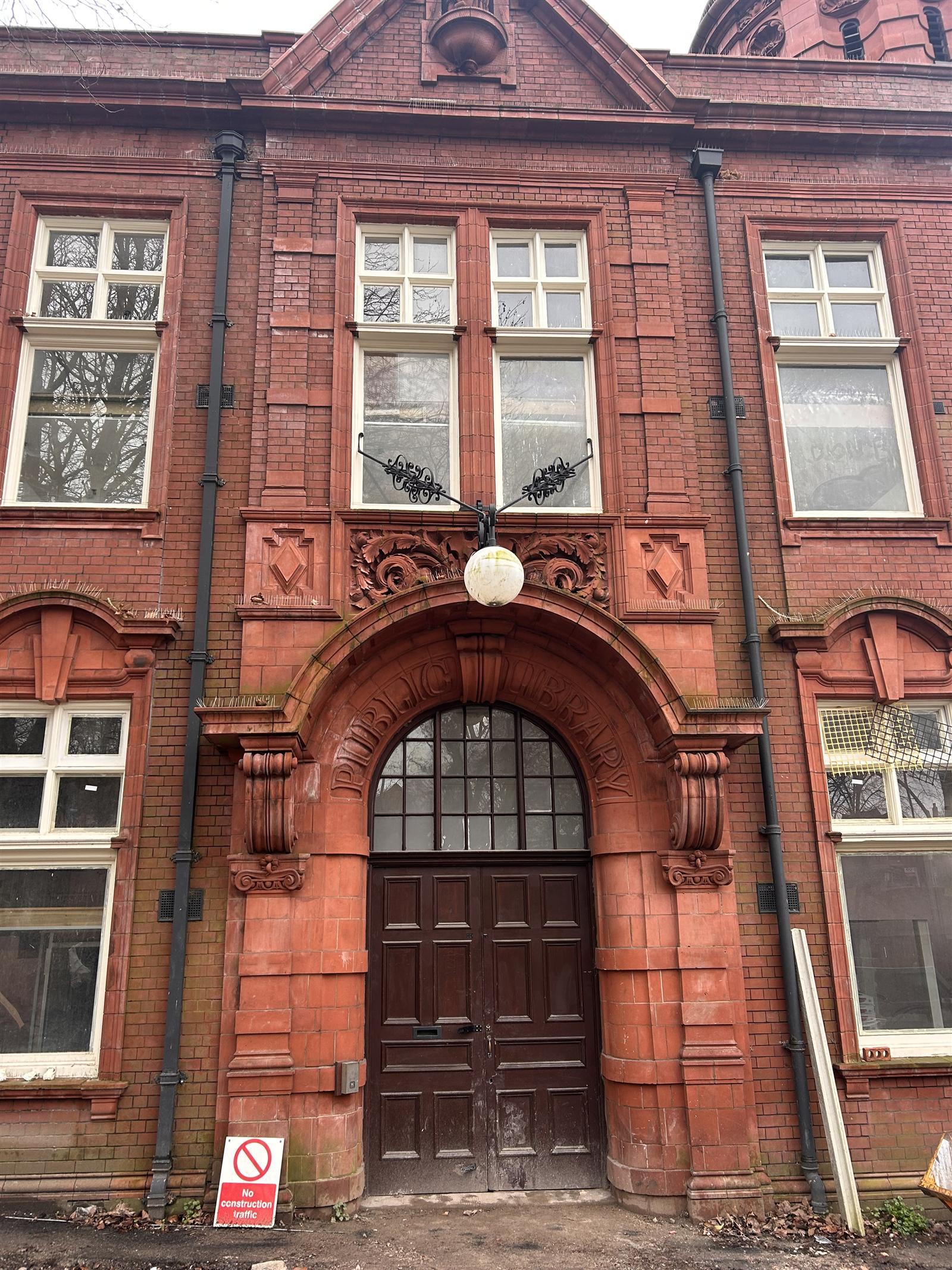 The historic former public library building in Brierley Hill, home of Library Lodge
